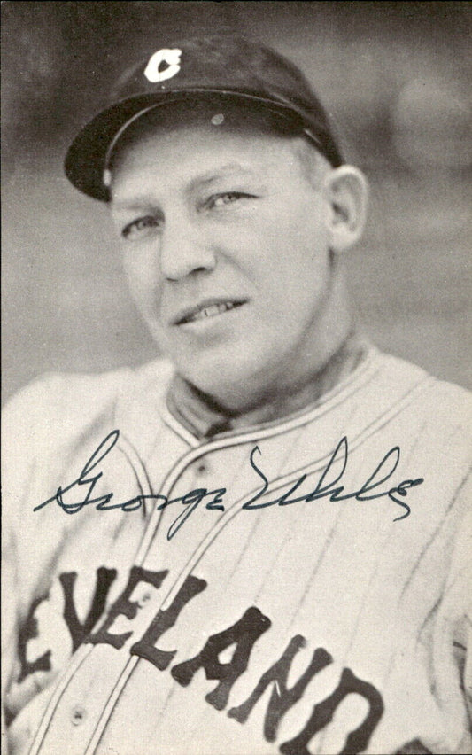 George Uhle Indians d. 1985 Signed/Autographed 3x5  Photo 179282
