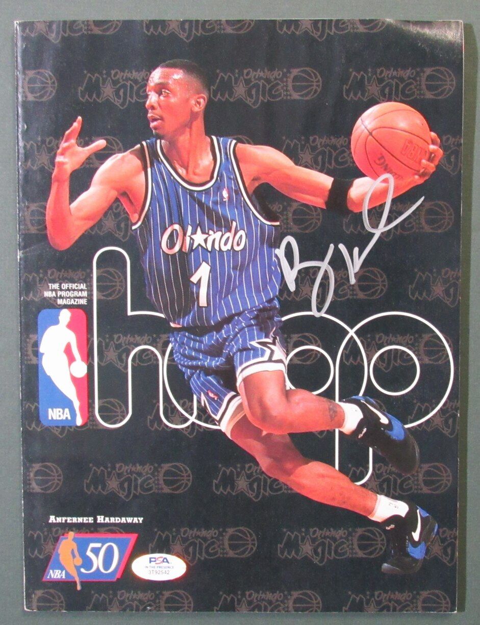 Anfernee "Penny" Hardaway Autographed 1996-97 HOOPS Program PSA/DNA