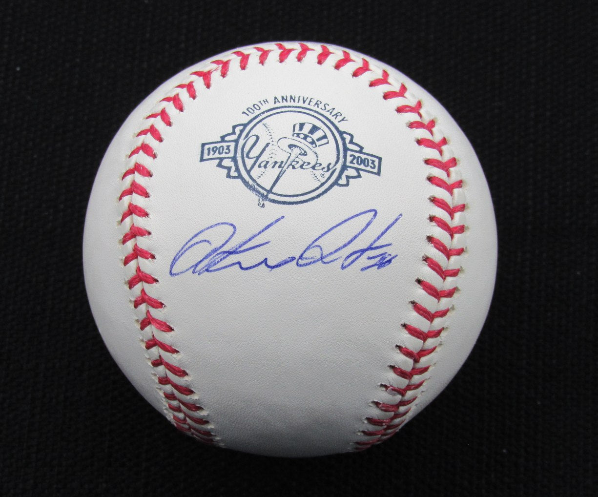 Octavio Dotel Signed/Auto Yankees 100th OML Baseball JSA 186664