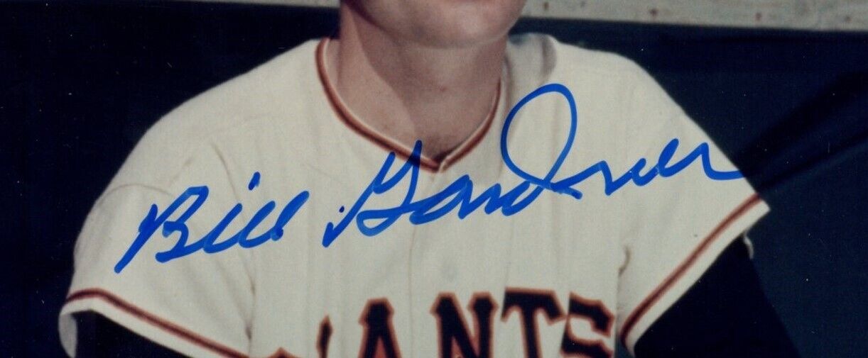 Bill Gardner Autographed 8x10 Photo New York Giants JSA 177864