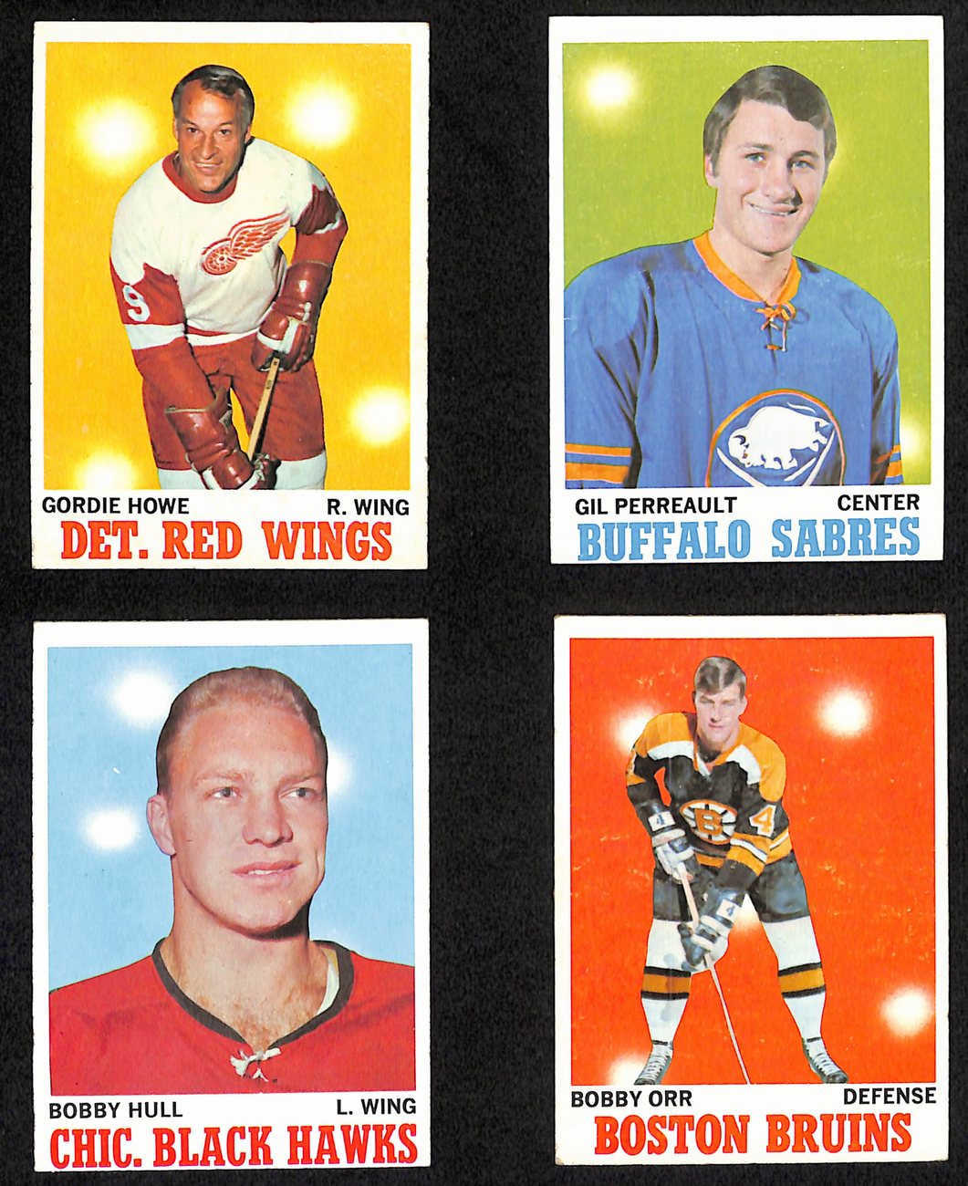 1970-71Topps Hockey Complete Set (132) Cards Howe Orr Hull Perreault 189195