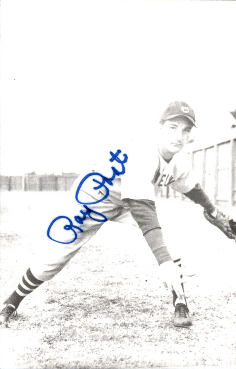 Ray Poat Indians d. 1990 Signed/Autographed 3x5  Photo 178720