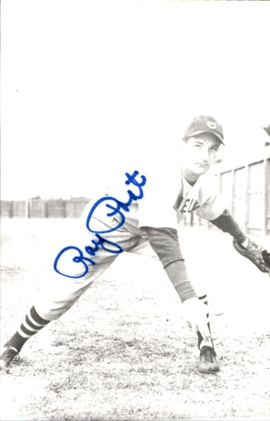 Ray Poat Indians d. 1990 Signed/Autographed 3x5  Photo 178720