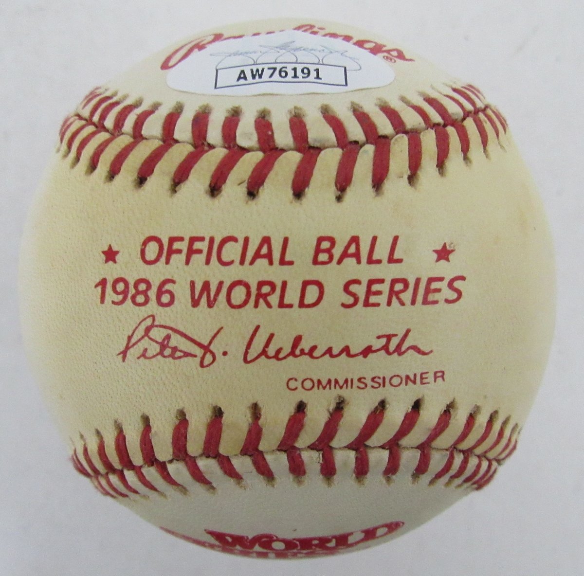 Wally Backman Signed/Autographed 1986 World Series Baseball Mets JSA 192459