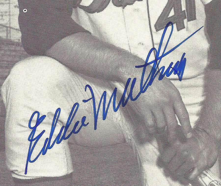 Eddie Mathews Milwaukee Braves HOF Signed/Autographed 8x10 B/W Photo 149996