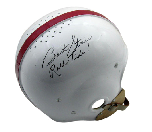 BART STARR Alabama Signed/Insc Full Size RK Suspension Authentic Helmet Tri-Star