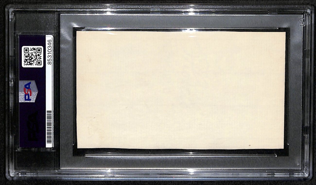 Herbert Hoover Signed/Autographed 3x5 Hotel Card Former President PSA/DNA 190604
