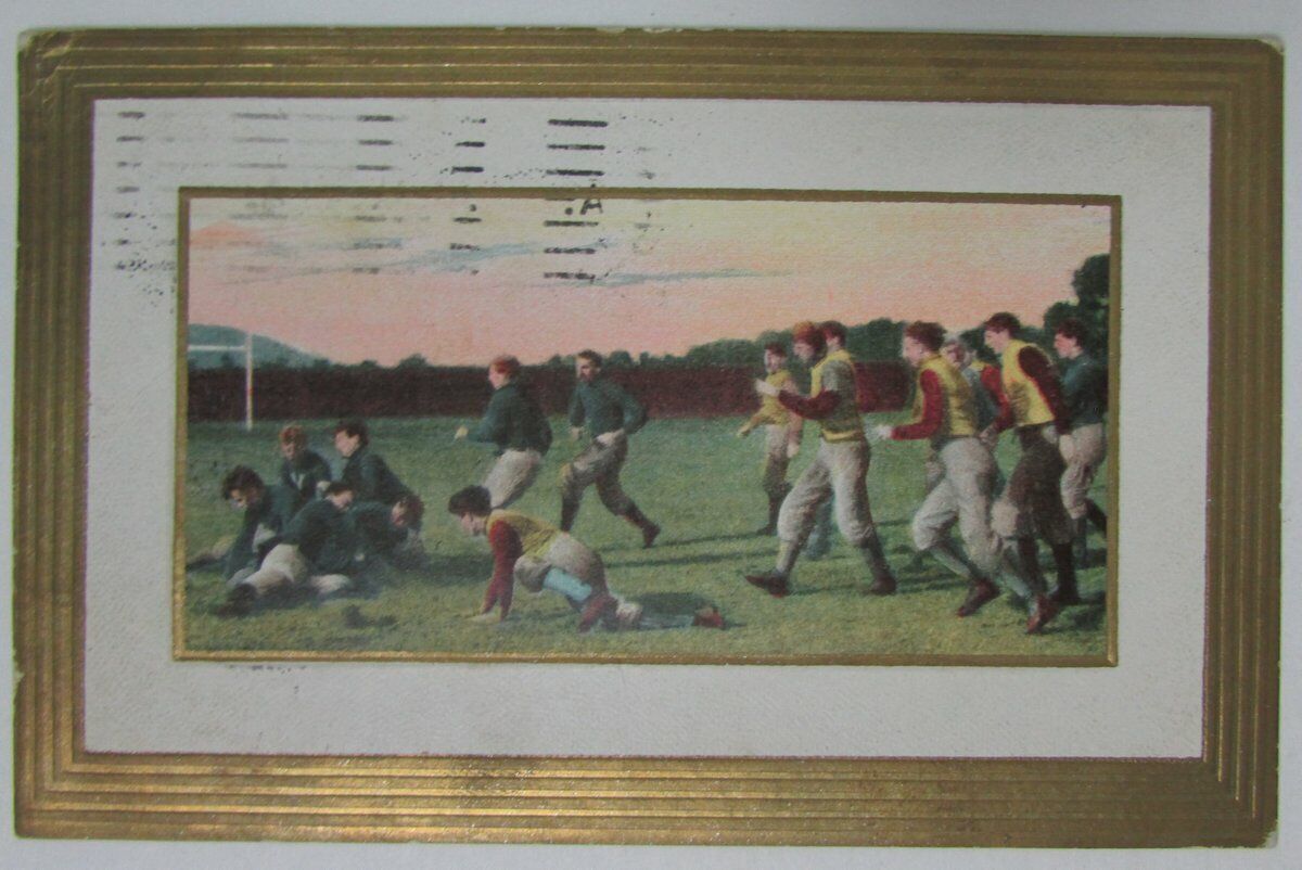 1909 Vintage Minnesota Golden Gophers Bordered Postcard 148863