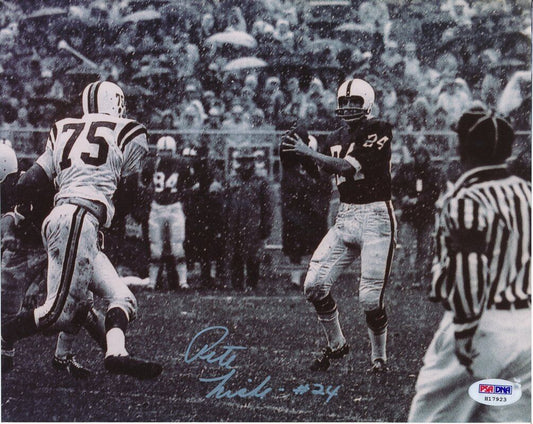 Pete Liske Penn state PSU Signed/Autographed 8x10 Photo PSA/DNA 140831