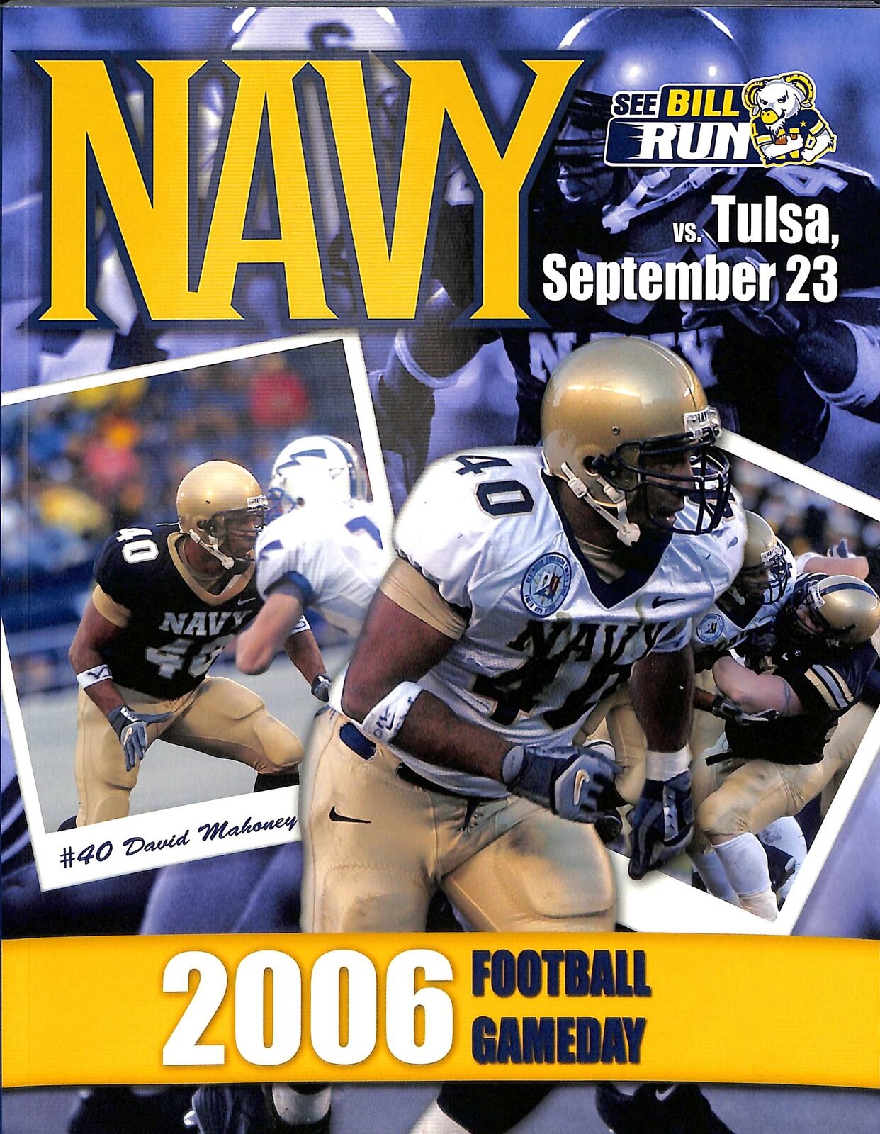 2006 Navy vs. Tulsa 9/23/06 Gameday Football Program 180255