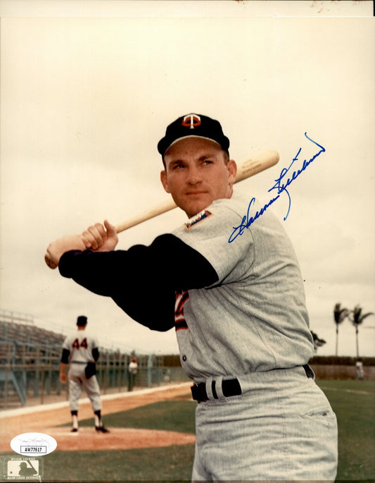 Harmon Killebrew HOF Signed/Autographed 8x10 Photo Minnesota Twins JSA 191374