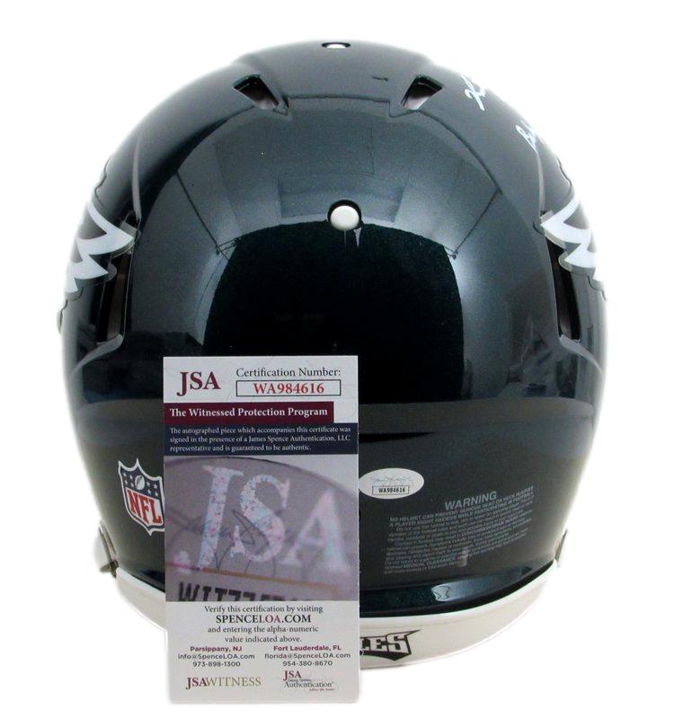 Jalen Carter Signed/Inscr Full Size Speed Authentic Helmet Eagles JSA 183393