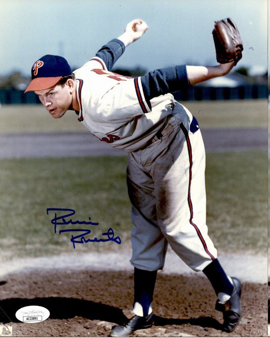 Robin Roberts HOF Autographed 8x10 Photo Philadelphia Phillies JSA