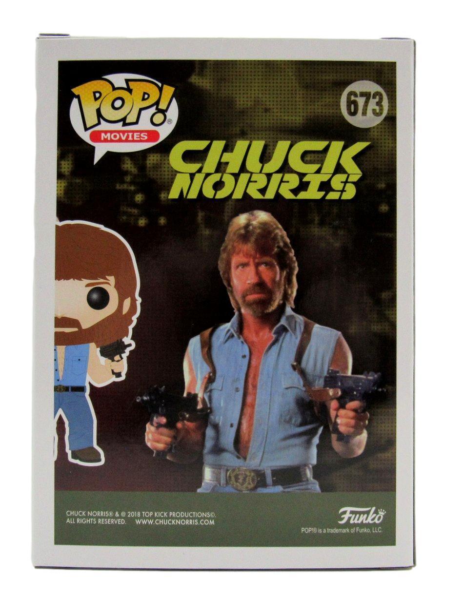 Chuck Norris Autographed Funko POP! Movies #673 Figurine JSA 168193