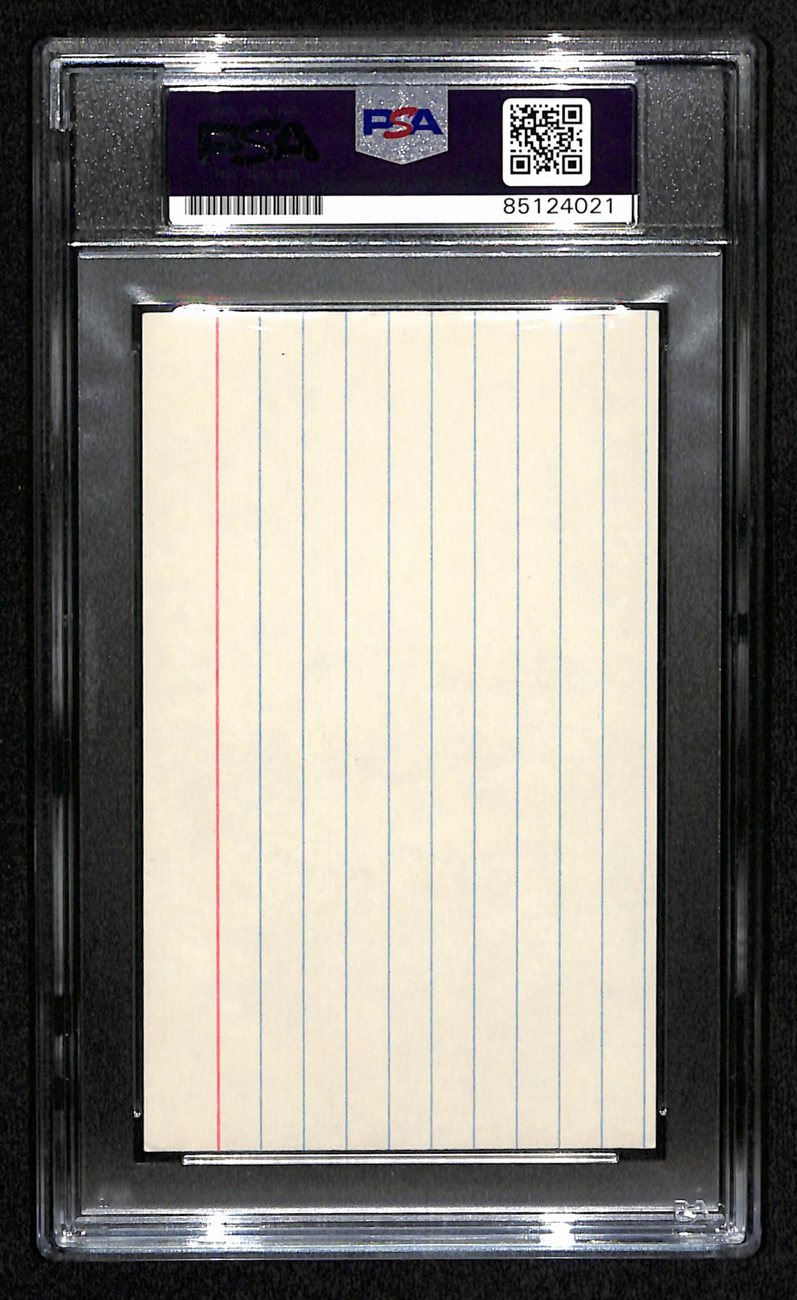 Dick Vitale Signed 3x5 Index Card Basketball Sportscaster PSA/DNA 185468