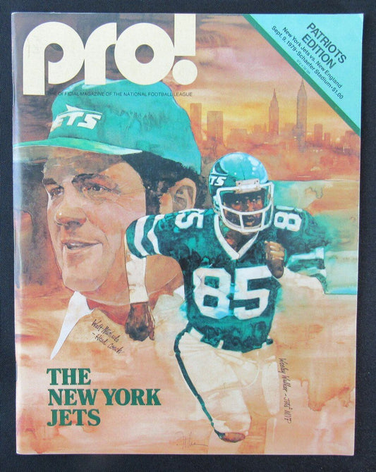 1979 Pro! New York Jets vs. New England Patriots Program 09/09