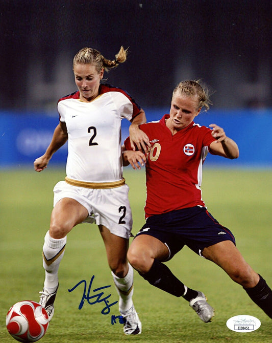 Heather Mitts USA Womens Soccer Signed/Autographed 8x10 Photo JSA 153861