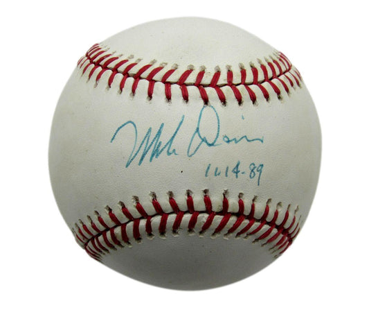 Mike Davis Autographed OAL Baseball Oakland A's JSA 180609