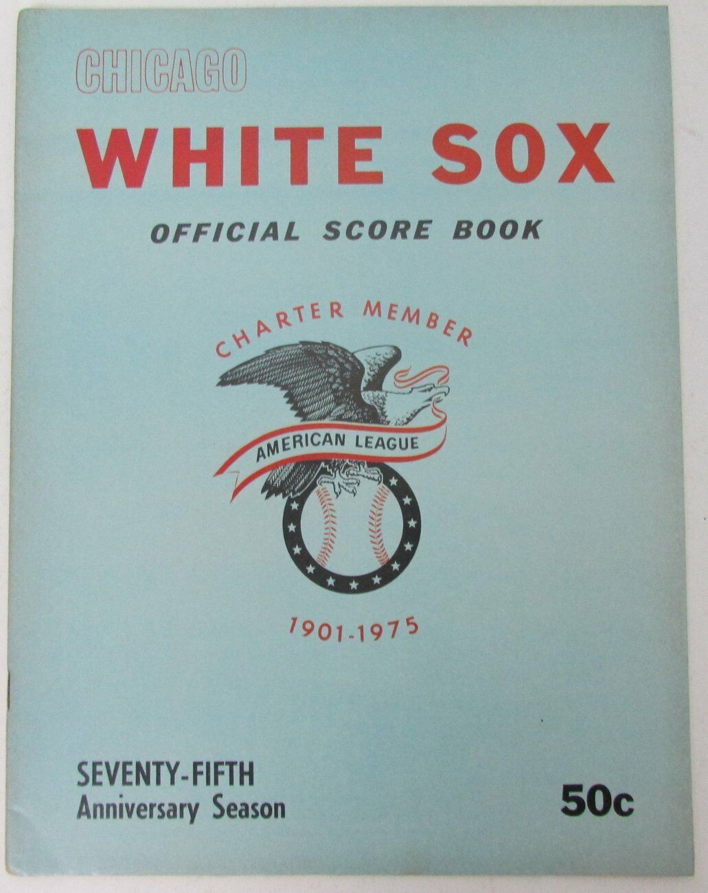 Lot of 6 Chicago White Sox 1970's Official Program 75th Season 153635