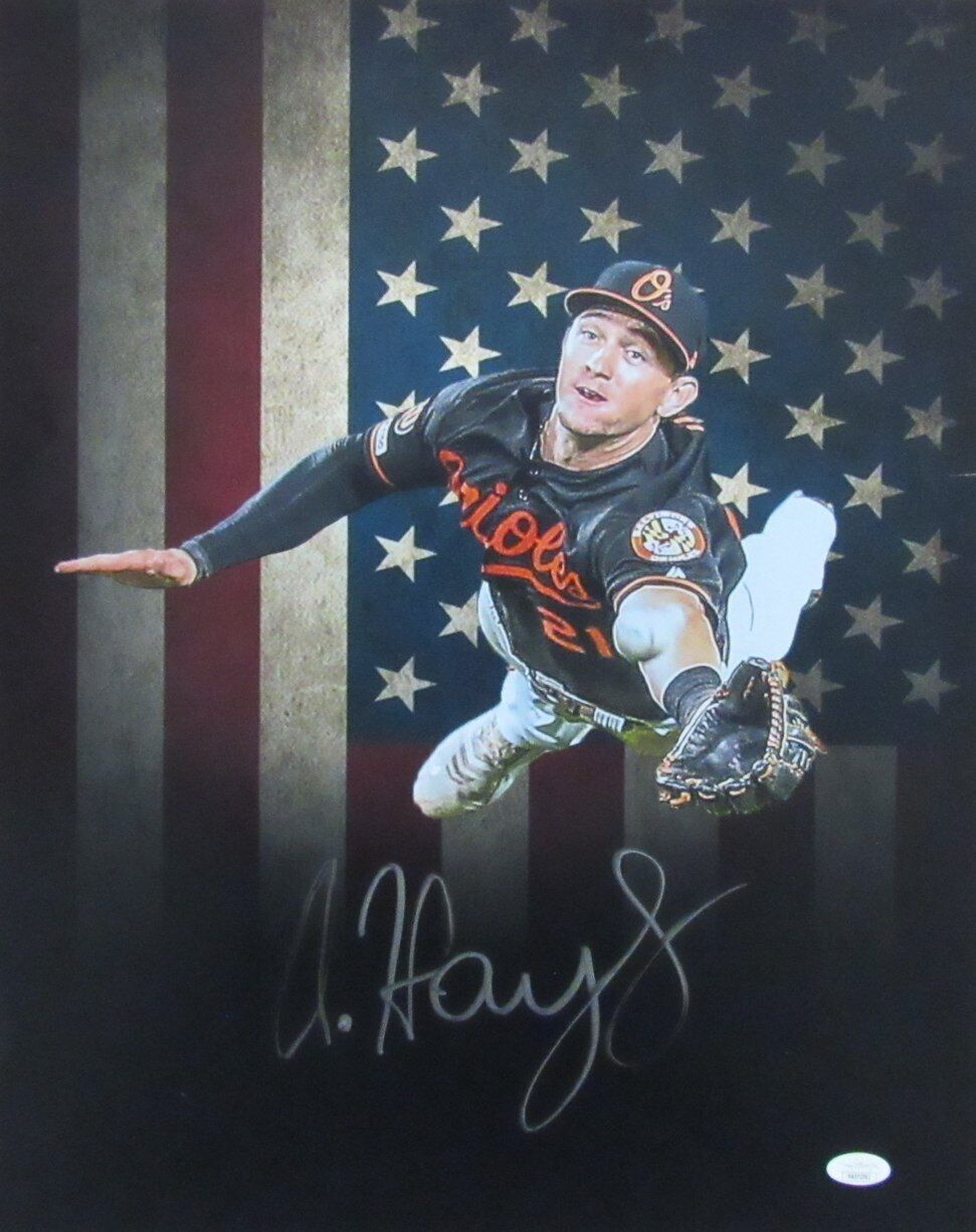 Austin Hays Autographed 16x20 Photo Baltimore Orioles JSA