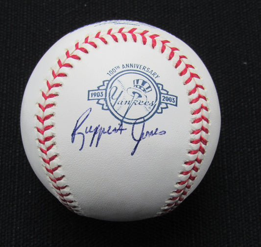 Ruppert Jones Signed/Auto Yankees 100th OML Baseball JSA 186619