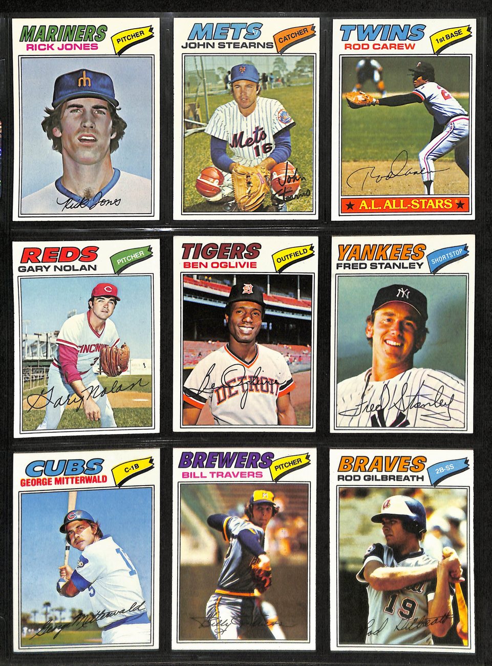 1977 Topps Baseball Card Complete Set (1-660) Dawson Fidrych Sutter Ryan 191961