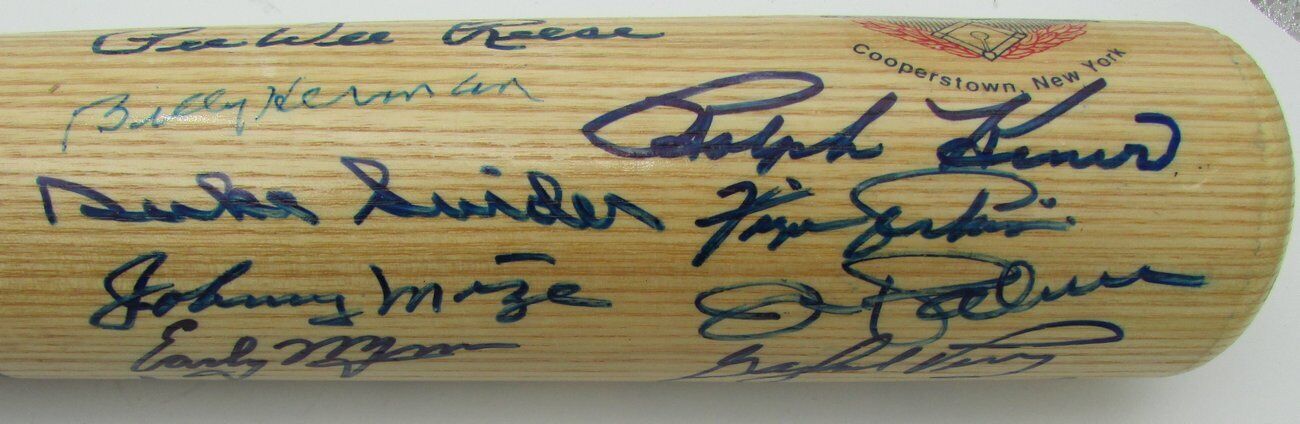 Hall of Fame HOF Baseball Bat Signed by 36 HOFers Koufax,Seaver,Stargell + PSA