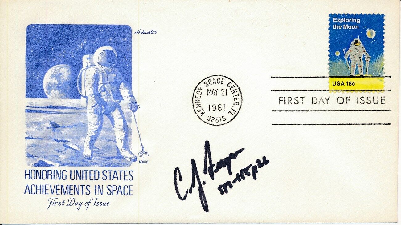 Chris Ferguson NASA Astronaut Signed 1981 First Day Cover/FDC 151327