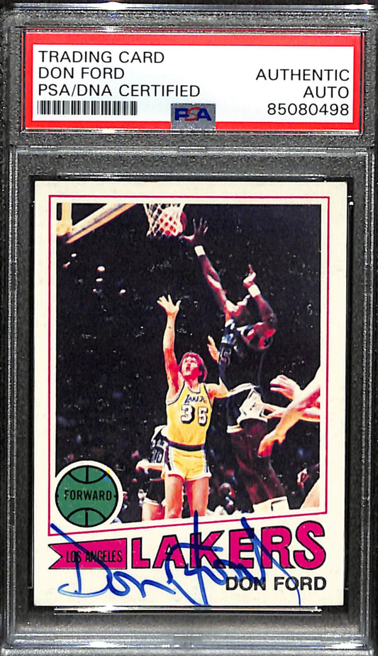 Don Ford Signed 1977 Topps Card #43 Los Angeles Lakers PSA/DNA 185670