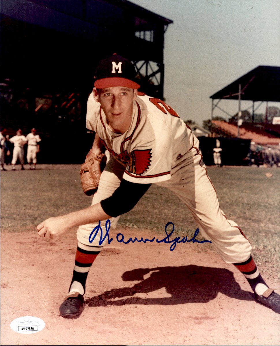 Warren Spahn HOF Signed/Auto 8x10 Photo Milwaukee Braves JSA 191113