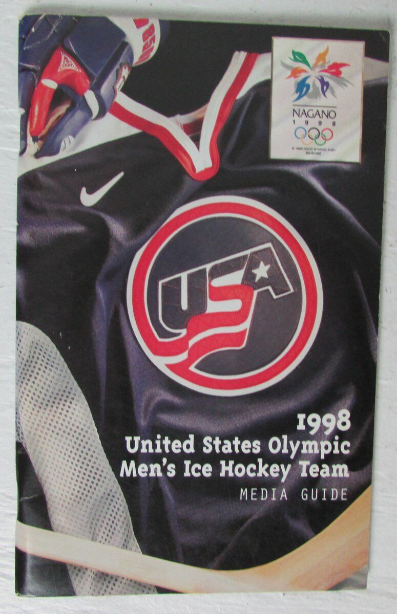 1998 United States Olympic Men's Ice Hockey Team Nagano Media Guide 147160