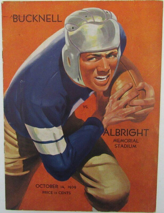 1939 Bucknell vs. Albright College Football Program 142889