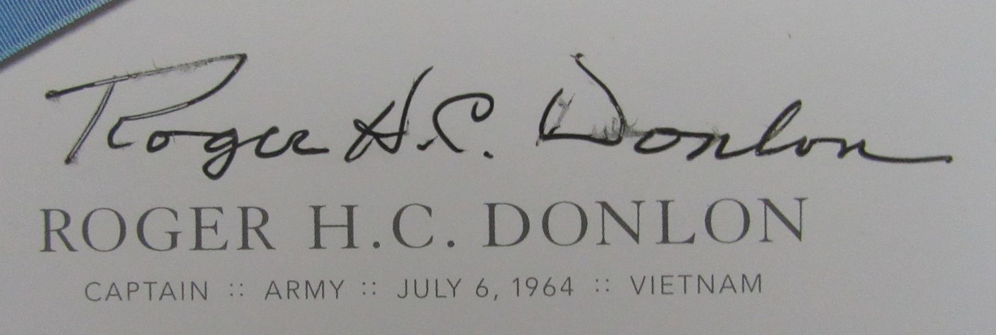 Roger H.C. Donlon, MOH Recipient, Signed MOH 4x6 Society Card JSA 146366