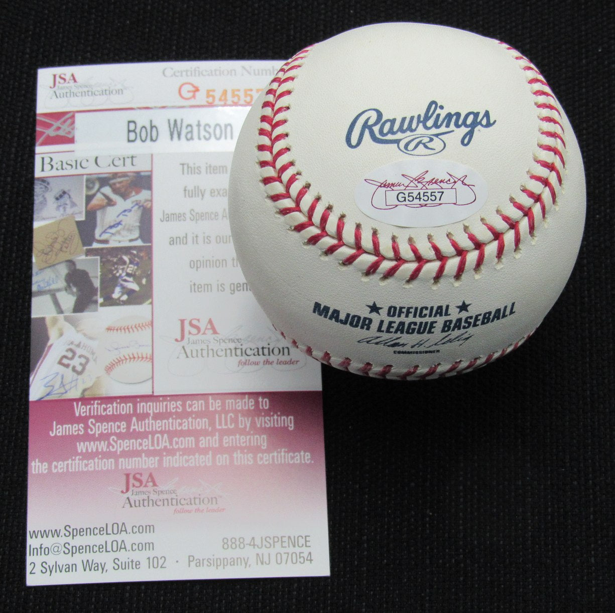 Bob Watson Signed/Auto Yankees 100th OML Baseball JSA  186870