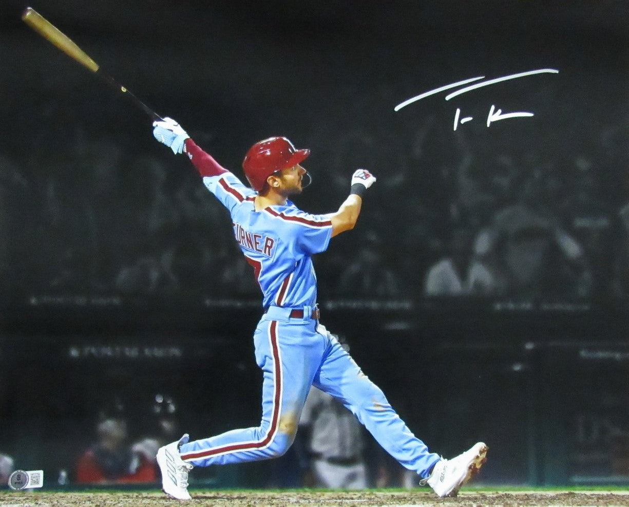 Trea Turner Signed/Auto 16x20 Photo Philadelphia Phillies Beckett 188776