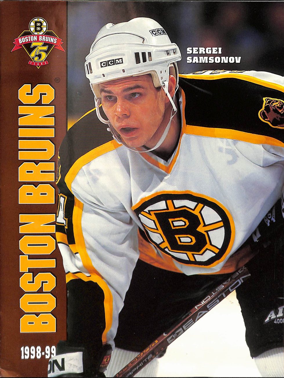 1999 Boston Bruins vs. Calgary Flames Hockey Game Program Sergei Samsonov 179635