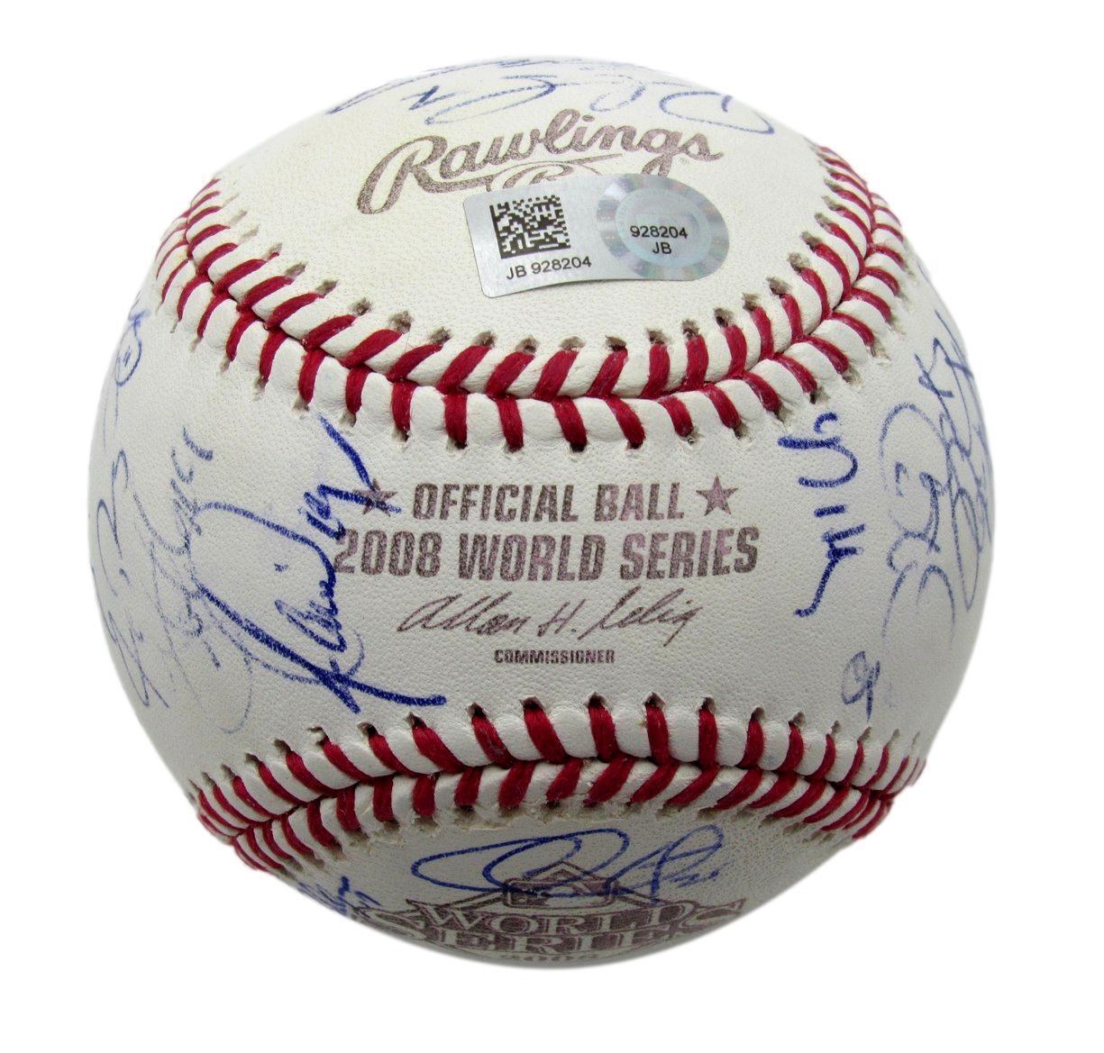 Phillies Team Signed (27) Baseball 2008 World Series Baseball MLB Holo 176530