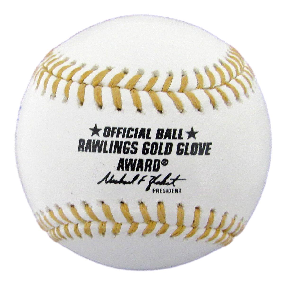 Jimmy Rollins Signed/Inscribed Gold Glove Award Baseball Phillies PSA/DNA 189596