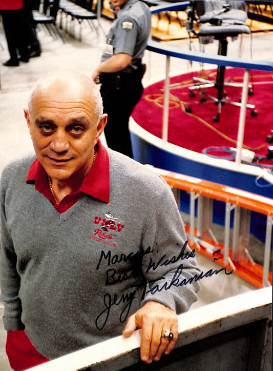 Jerry Tarkanian Signed/Inscribed 8x10 Photo UNLV Basketball Coach PSA/DNA 185125