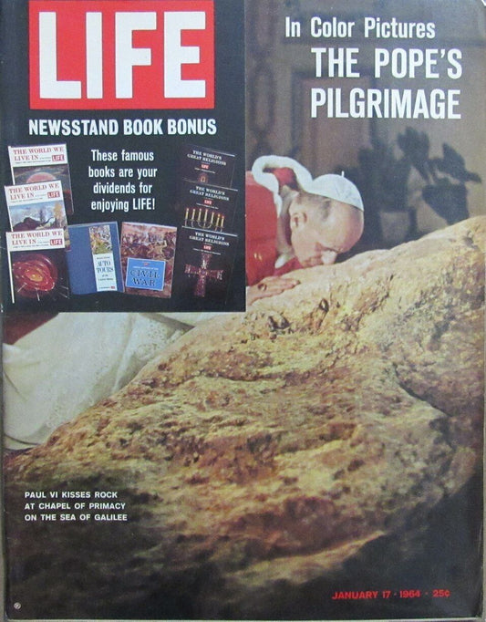 Vintage LIFE Magazine January 17, 1964 - Pope Paul VI Pilgrimage 164735