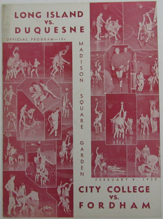 1939 NCAA Basketball Doubleheader Games Program at Madison Square Garden  145166