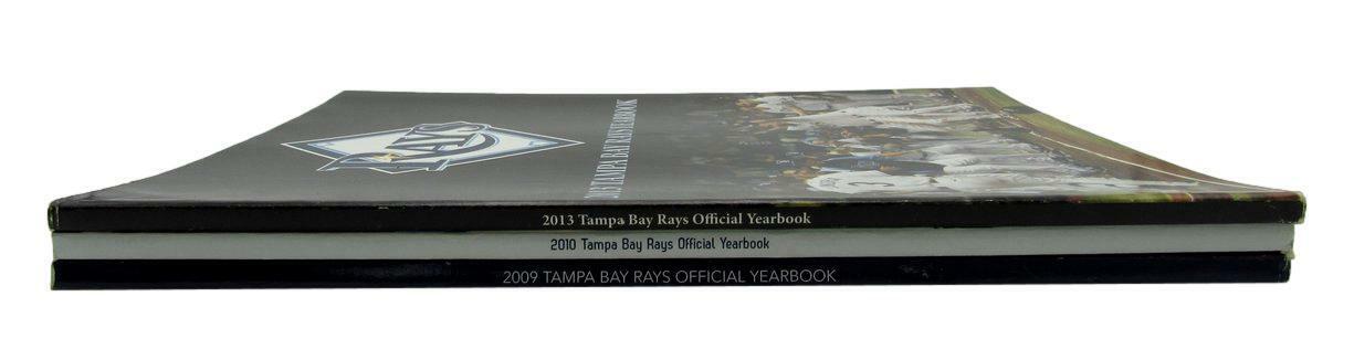 Lot of 3 Tampa Bay Rays Official Yearbooks (2008, 2010, 2013) 160881
