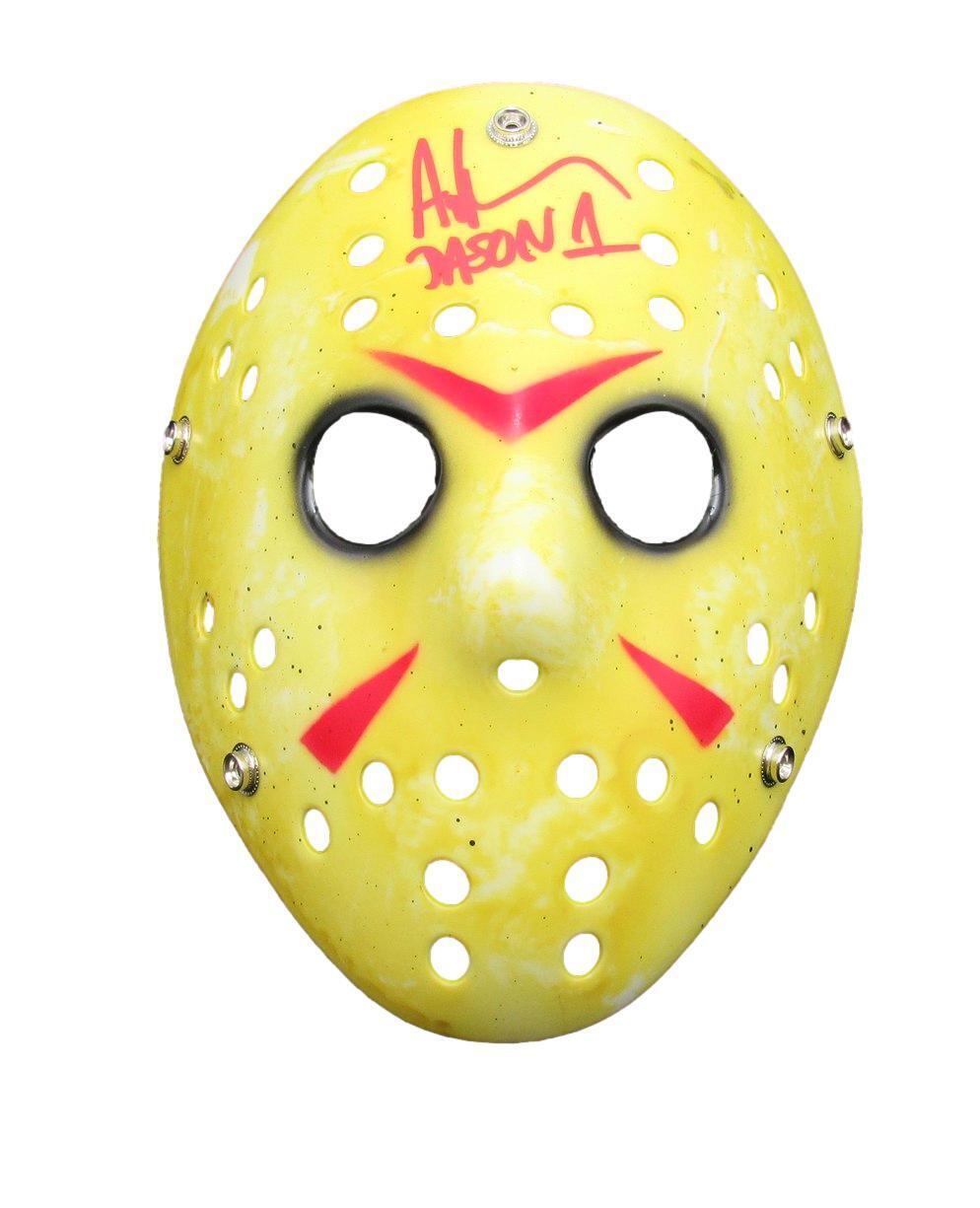 Ari Lehman Autographed/Inscribed "JASON 1" Yellow Mask "Friday the 13th" JSA