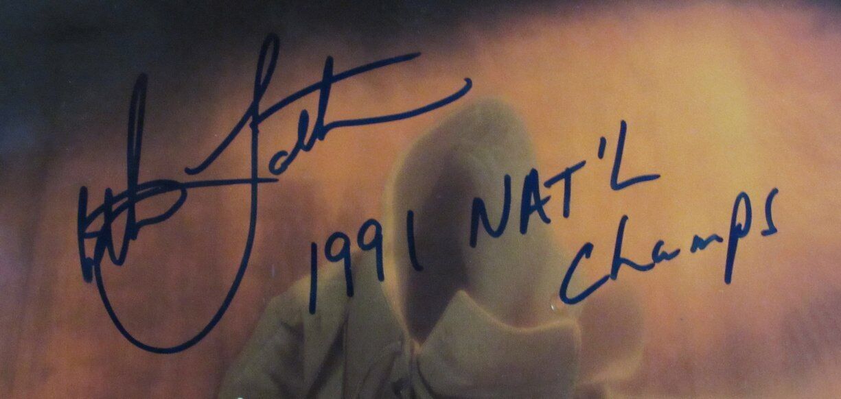 Christian Laettner Signed DUKE 1991 NCAA Final Four Champ Program PSA/DNA