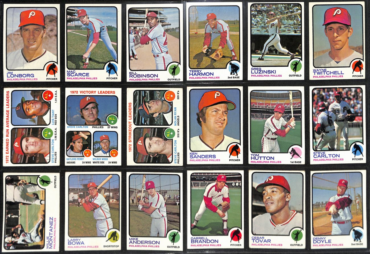 1973 TOPPS Baseball Philadelphia Phillies Team Set 1-31 Cards Schmidt RC 189421