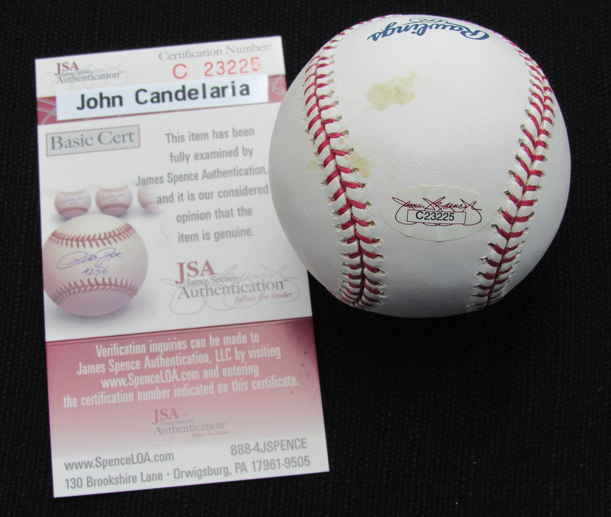 John Candelaria Signed/Auto Yankees 100th OML Baseball JSA 186704