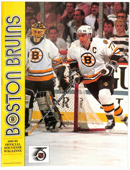 1991-92 Boston Bruins vs. Buffalo Division Semi Finals Game Program 181781