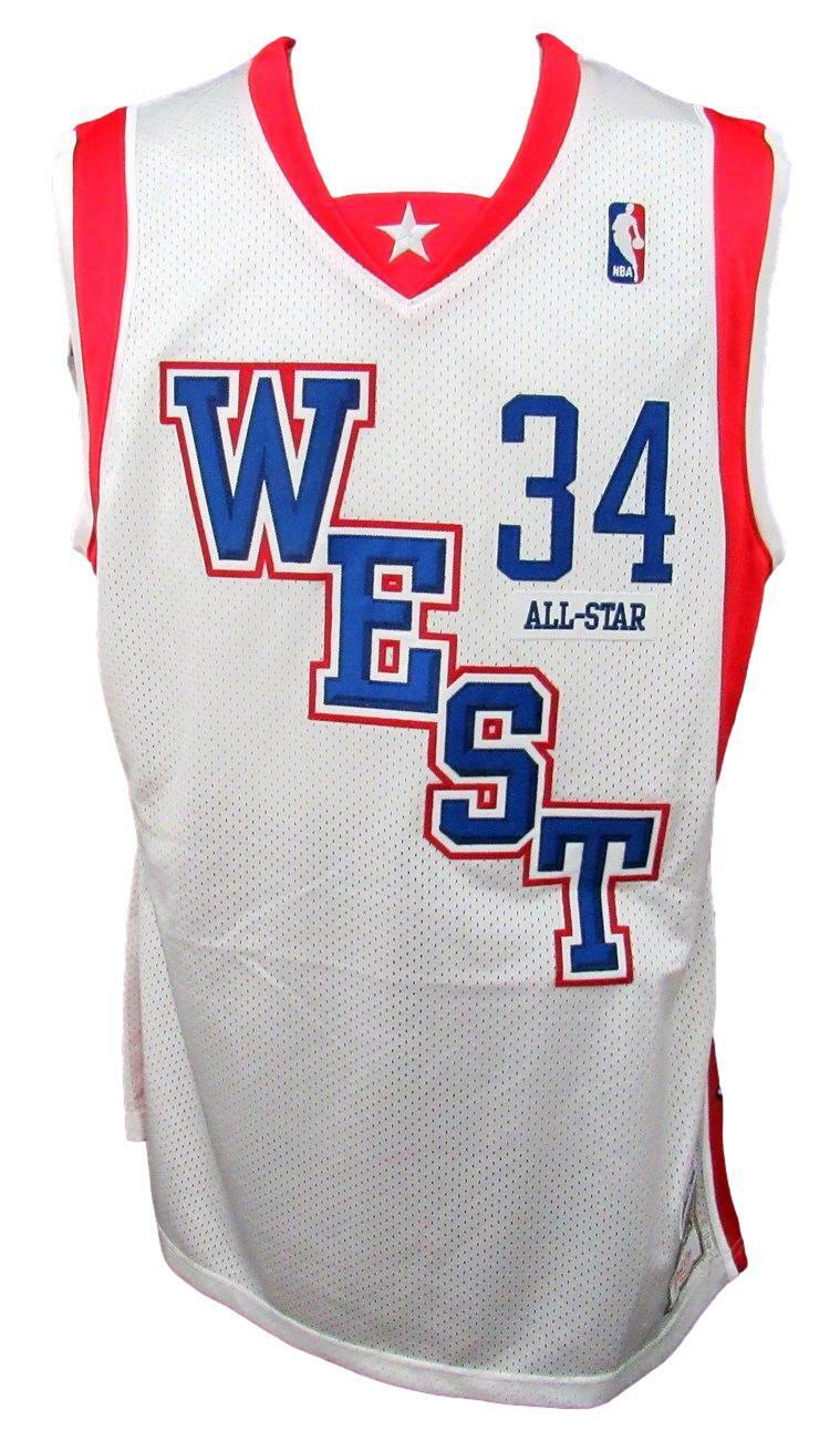 Shaquille O'Neal HOF Signed NBA West All-Star Mitchell Jersey Fanatics 163534