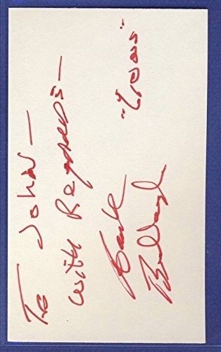 Hank Bullough Michigan State Signed/Auto 3x5 Index Card