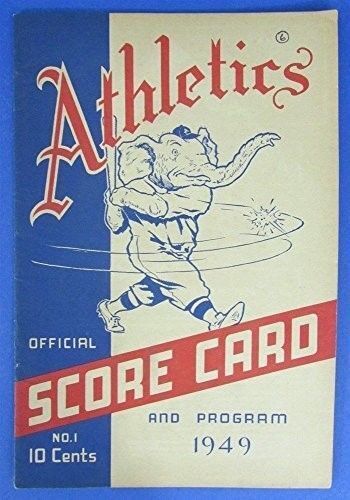 Vintage 1949 Philadelphia Athletics Official Scorecard Program 123420